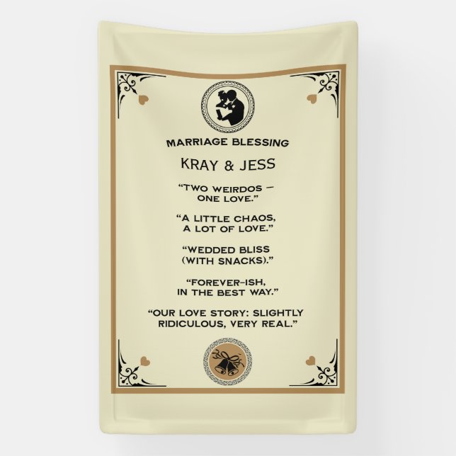 Marriage Blessing Gift Banner (Vertical)