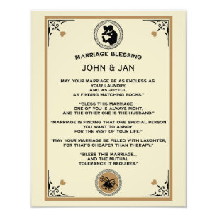Marriage Blessing Gift Photo Print