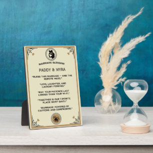 Marriage Blessing Gift Plaque