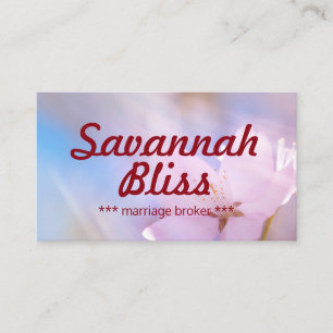 Marriage broker or other profession customisable business card