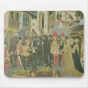 Marriage ceremony painted on cassone panel, Floren Mouse Pad
