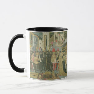 Marriage ceremony painted on cassone panel, Floren Mug