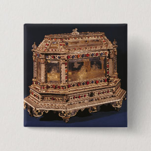 Marriage coffer, 1753 15 cm square badge
