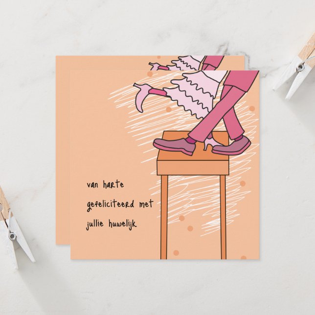 marriage congratulations invitation (Front/Back In Situ)