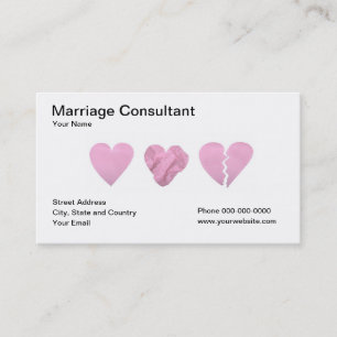 Marriage Consultant Business Card