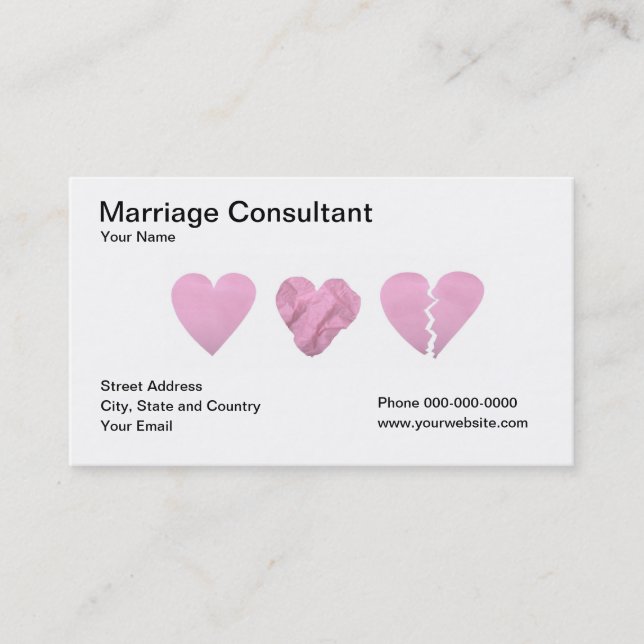 Marriage Consultant Business Card (Front)