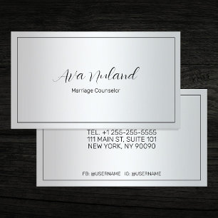 Marriage Counsellor Business Card