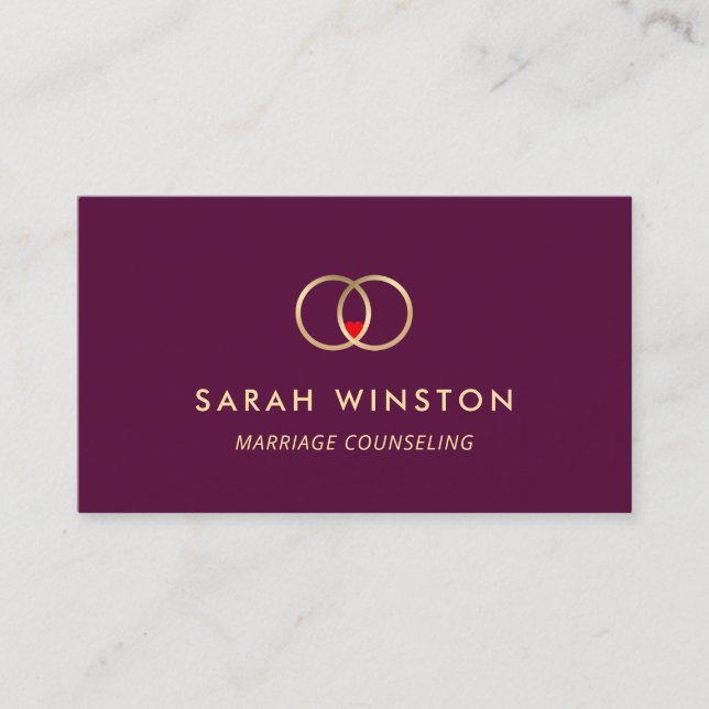 Marriage Counsellor Business Card (Front)