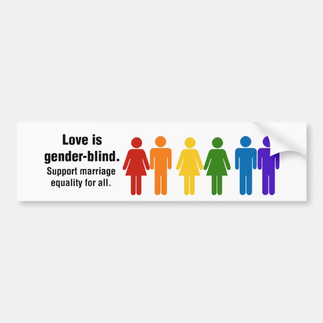 Marriage Equality Bumper Sticker (Front)