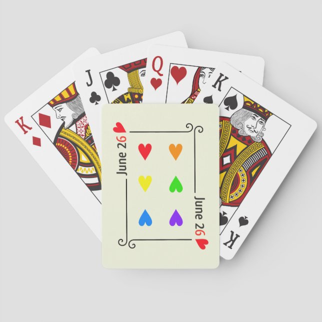Marriage Equality Day Playing Cards (Back)