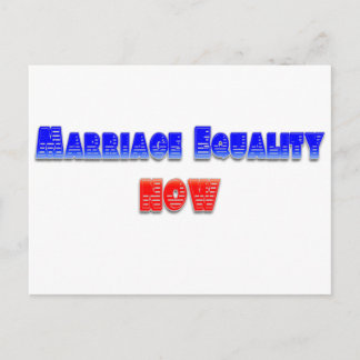 Marriage Equality Now! Postcard