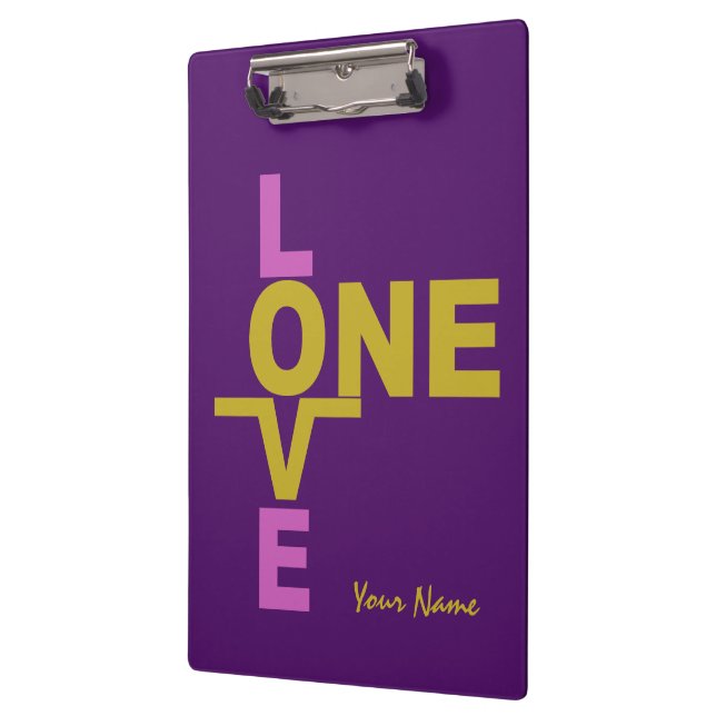 Marriage Equality / One Love custom clipboard (Left)