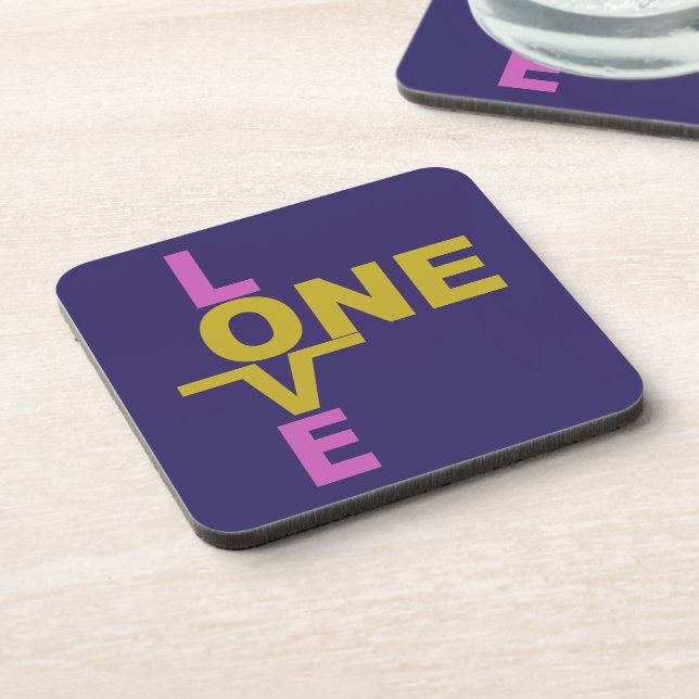 Marriage Equality / One Love custom coasters (Left Side)