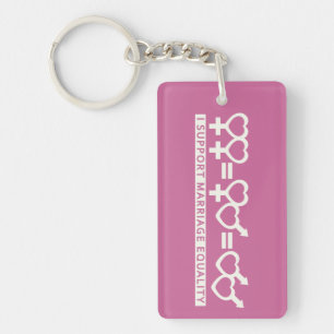 Marriage Equality / One Love custom key chain