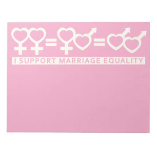 Marriage Equality / One Love custom notepad