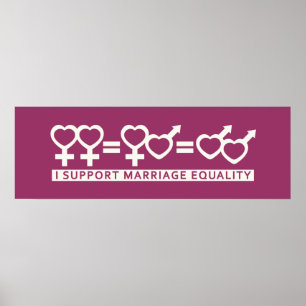 Marriage Equality / One Love custom poster