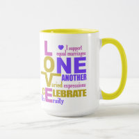 Marriage Equality / One Love mugs – choose style