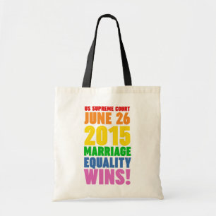 Marriage Equality Wins Tote Bag