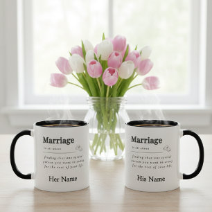 Marriage, Funny Quotes For Husband And Wife - Mug