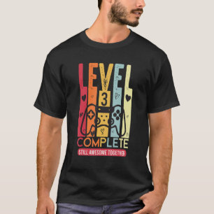 Marriage Gaming Couple For Men 3 Year Anniversary T-Shirt