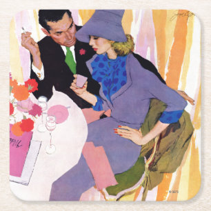 Marriage Is Not For Me Square Paper Coaster