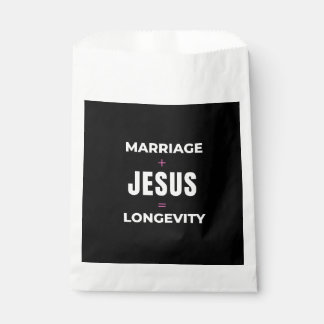 Marriage + Jesus = Longevity Favour Bag