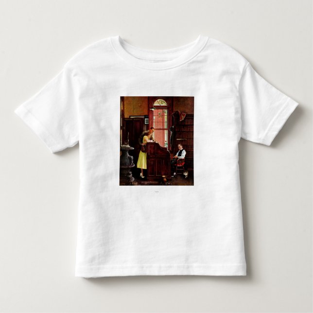 Marriage License by Norman Rockwell Toddler T-Shirt (Front)