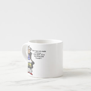 Marriage, Lightning, Thunder Humour Espresso Cup
