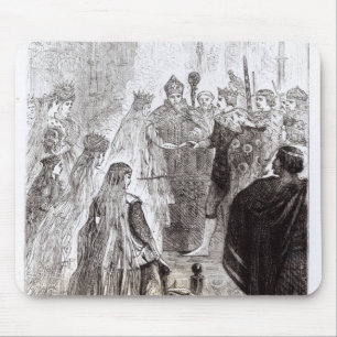 Marriage of Edward II and Isabella of France Mouse Pad