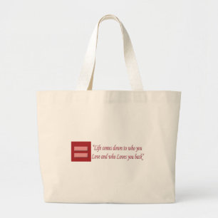 Marriage of Equality Large Tote Bag