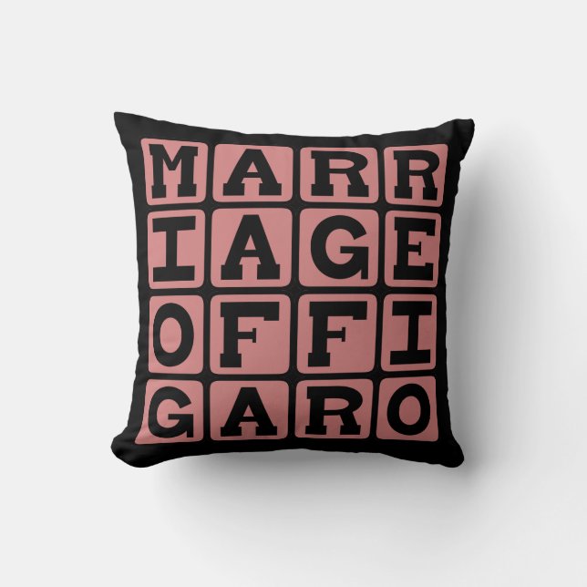 Marriage of Figaro, Mozart Opera Cushion (Front)