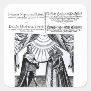 Marriage of Princess Elizabeth Square Sticker