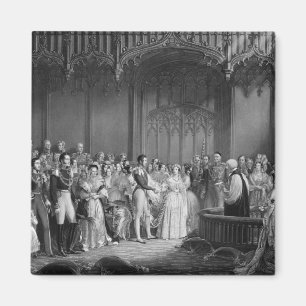 Marriage of Queen Victoria and Prince Albert Magnet