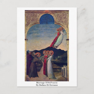 Marriage Of St.Francis By Stefano Di Giovanni Postcard