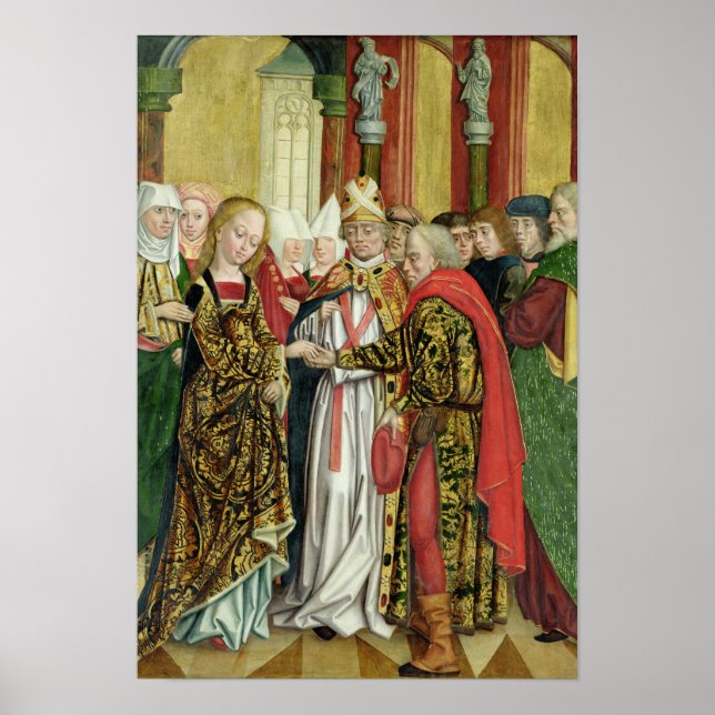 Marriage of the Virgin, from the Dome Altar, 1499 Poster (Front)