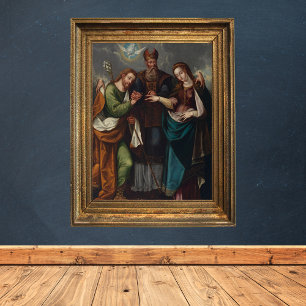 Marriage of the Virgin Religious Christian Wedding Poster
