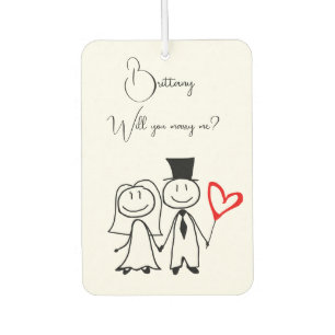 Marriage Proposal Car Air Freshener