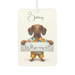 Marriage Proposal Car Air Freshener