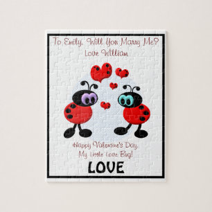 Marriage Proposal Love Bugs Jigsaw Puzzle