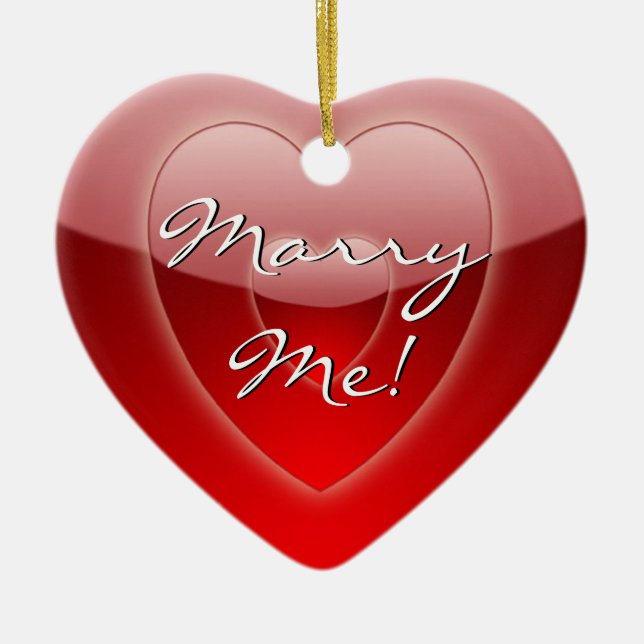 Marriage Proposal Ornament (Front)