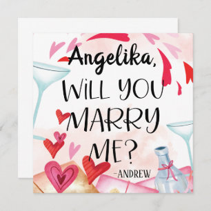 Marriage Proposal   Will You Marry Me? Custom Name