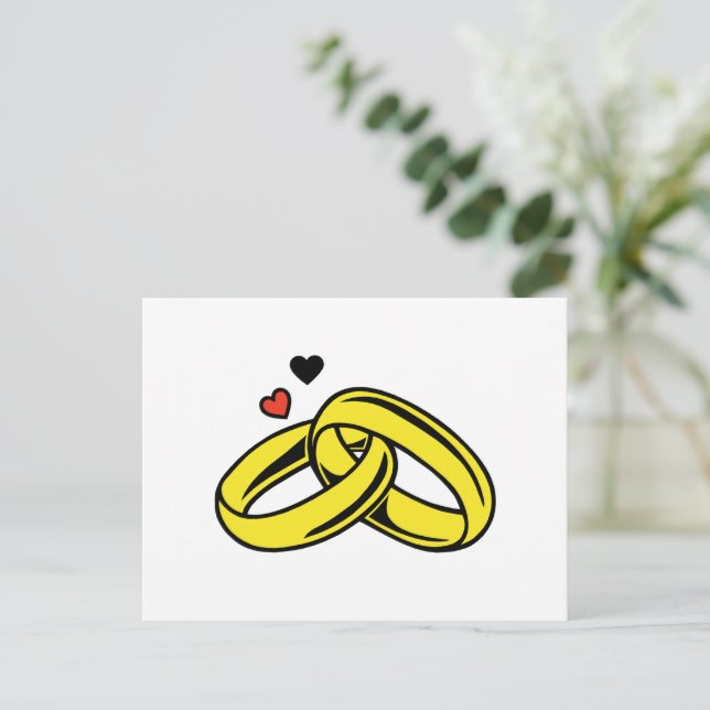 Marriage Rings Postcard (Standing Front)