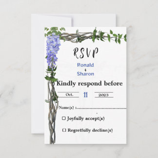 Marriage RSVP card