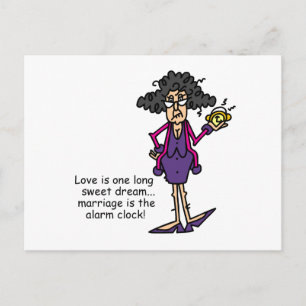 Marriage Rude Awakening Postcard