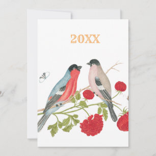 Marriage   Wedding   Colourful Lovebirds   Birds Invitation