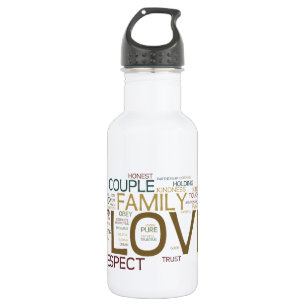 Marriage Word Cloud 532 Ml Water Bottle