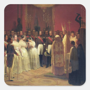 Marriages of Queen Isabella II Square Sticker