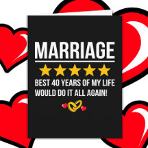 Married 40 Years Cute 40th Wedding Anniversary