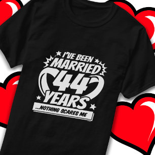 Married 44 Years Funny 44th Wedding Anniversary T-Shirt