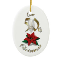 Married 50th Christmas Ornament